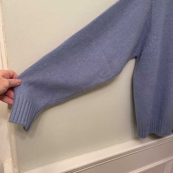 NWT Vintage Braemar Lambswool Blend Sweater Cloud Blue Medium 40 - Picture 3 of 6